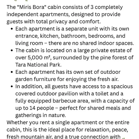 Brvnara Miris Bora 3* Sljivovica (Zlatibor)